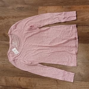 Vanity sheer top size large pink